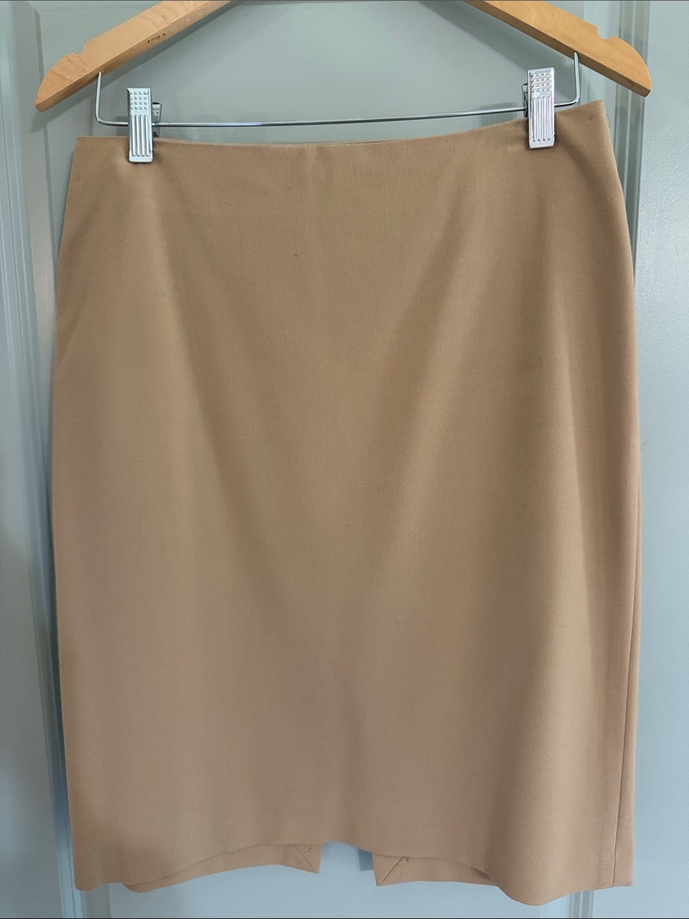 New York & Company Camel Pencil Skirt